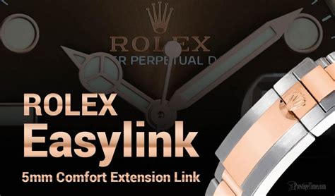 rolex easylink extension|Rolex easylink vs glidelock.